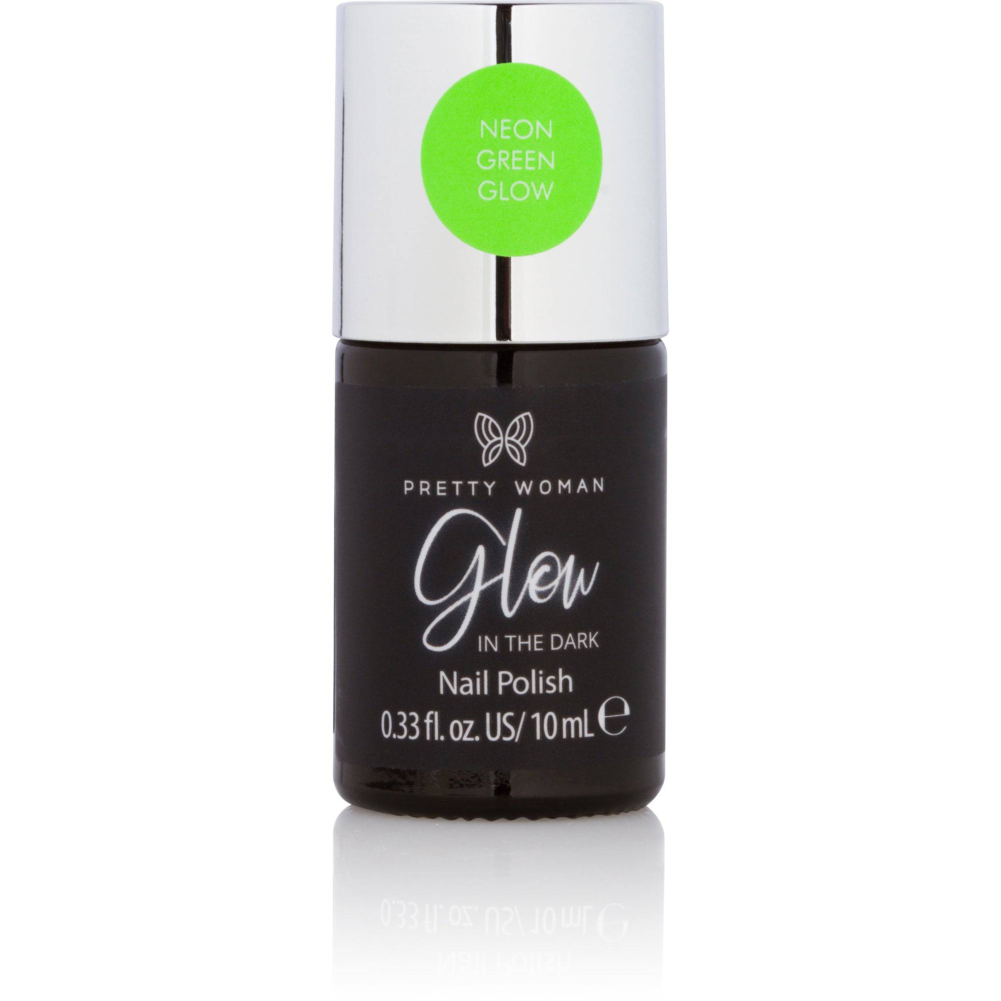 Glow in The Dark Speckled Nail Polish - Fluorescent Green